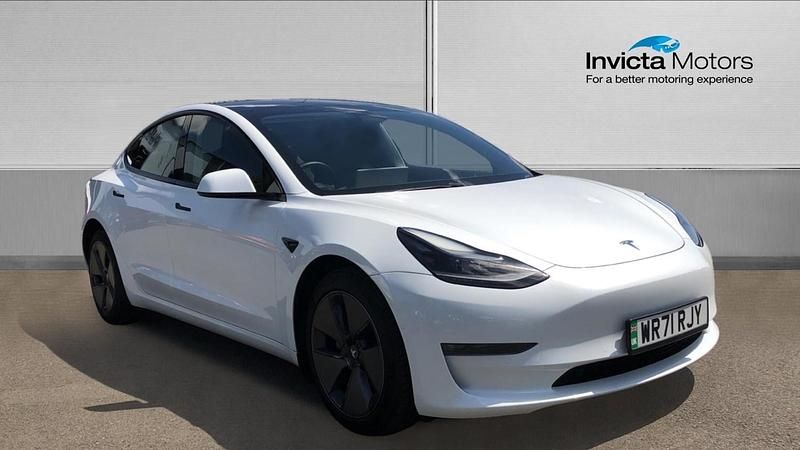 White Used 2021 Tesla Model 3 Long Range Sedan | £20,500 (Fair price) - Image 1/4
