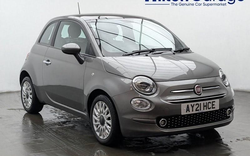 Grey Used 2021 Fiat 500 Lounge Hatchback | £8,750 (Good price) - Image 1/4