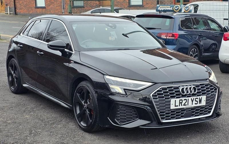 Used Audi A3 S-Line 2021 Black Sedan