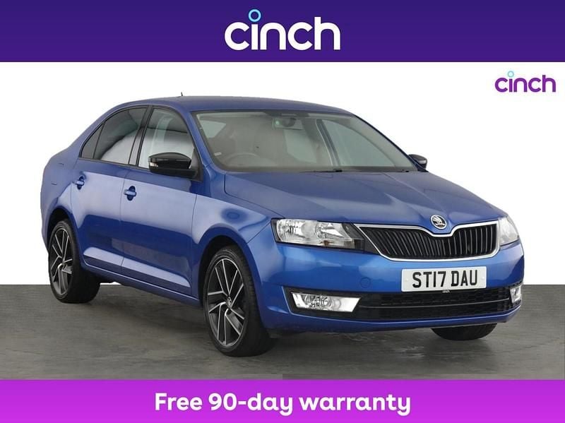 Blue Used 2017 Skoda Rapid Sport Hatchback | £9,299 (Fair price) - Image 1/3