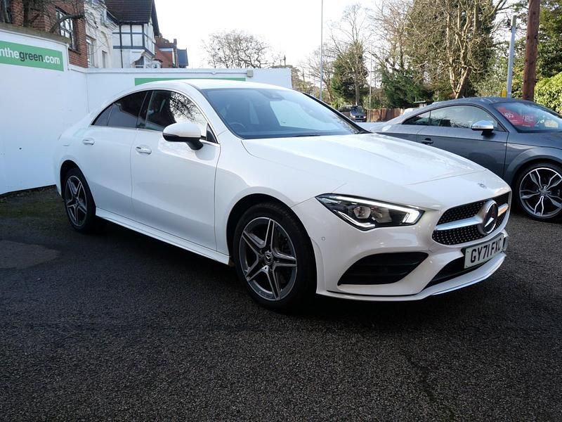 Used Mercedes CLA250e AMG line 2021 Polar white Sedan