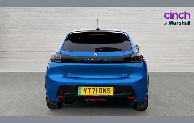 Used Peugeot e-208 Premium 100 kW (136 HP) 2021 Blue Hatchback