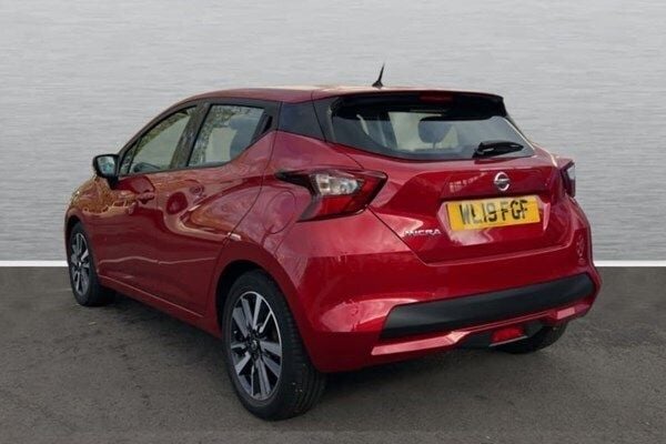 Used Nissan Micra Acenta 90 HP (66 kW) 2019 Red Hatchback