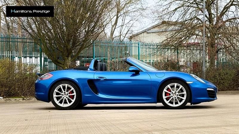Used Porsche Boxster 315 HP (231 kW) 2015 Blue Cabriolet