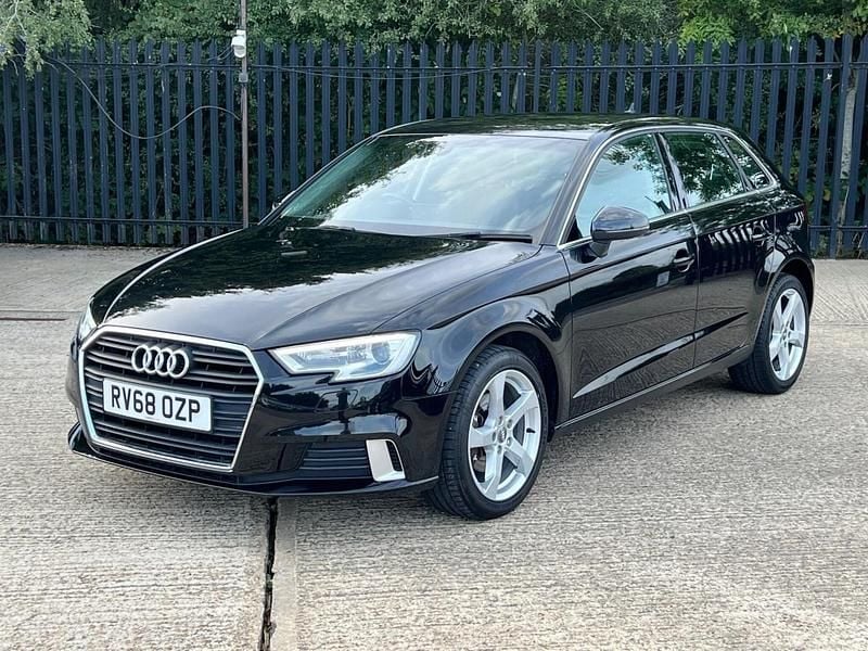 Black Used 2018 Audi A3 Sportback Sport Hatchback | £12,495 (Fair price) - Image 1/1
