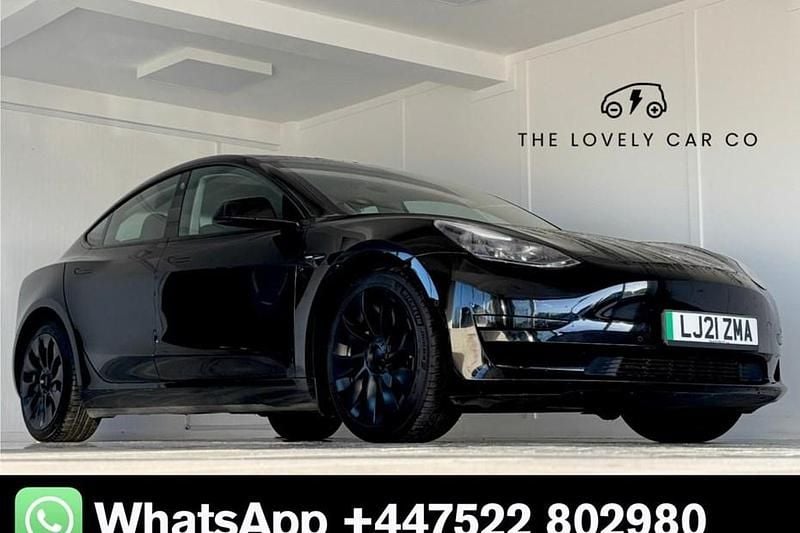 Black Used 2021 Tesla Model 3 Standard Range Plus Sedan | £14,690 (Fair price) - Image 1/1