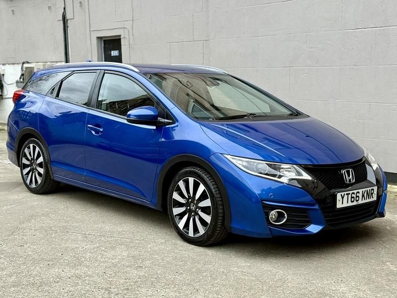 Begagnad Honda Civic SR 120 HK (88 kW) 2016 Blå Kombi