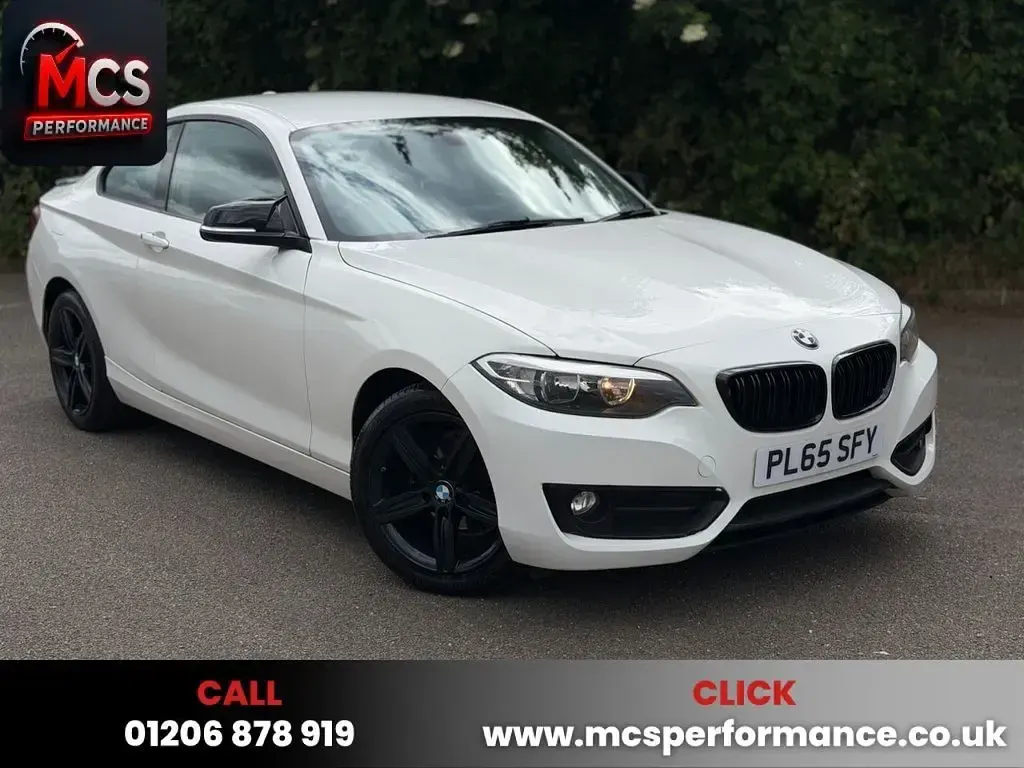 Used BMW 218 Sport Line 150 HP (110 kW) 2015 White Coupe