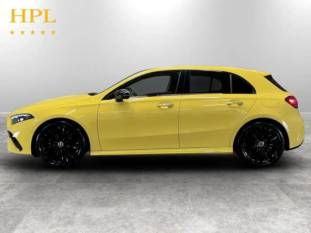 Used Mercedes A200 Exclusive 177 HP (130 kW) 2023 Yellow Hatchback