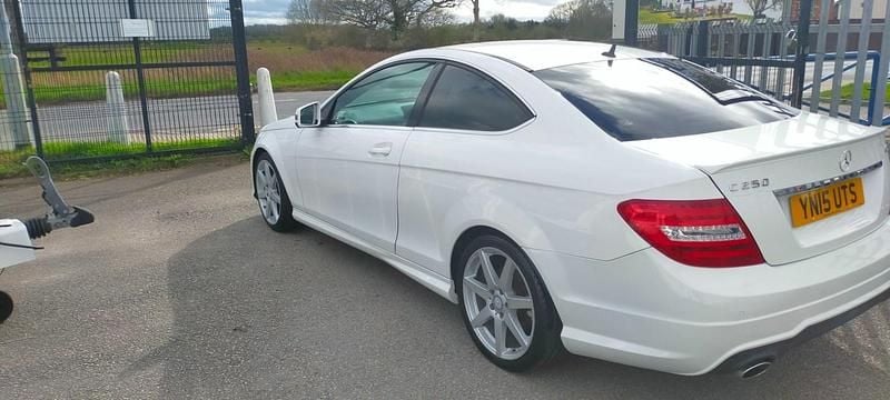 Used Mercedes C250 Sport Edition 2015 White Coupe