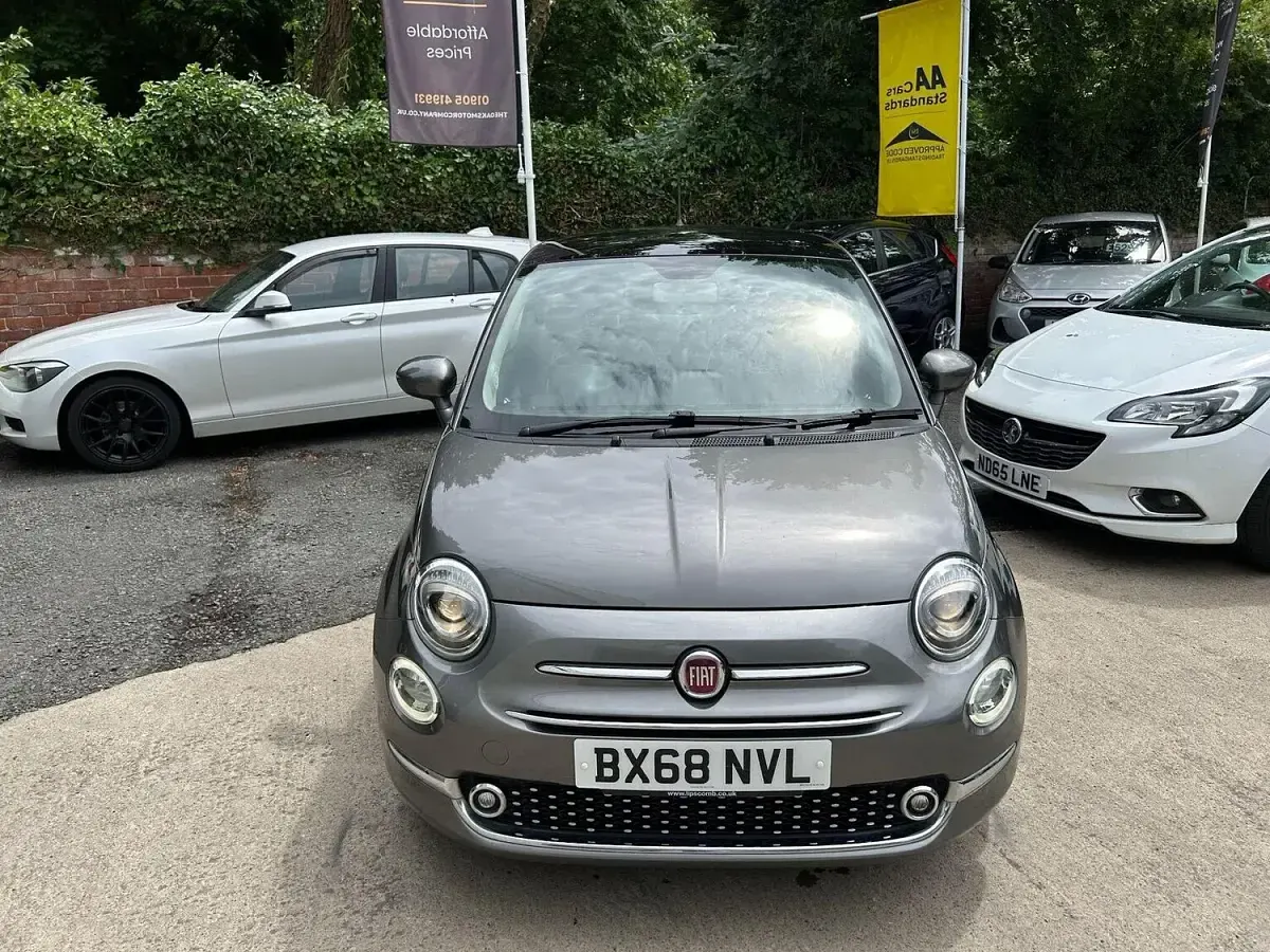 Used Fiat 500 Lounge 69 HP (50 kW) 2018 Grey Hatchback