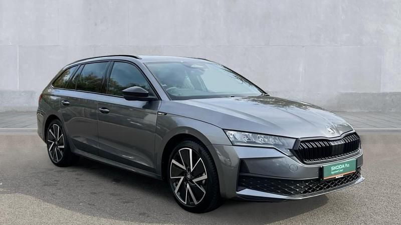 Graphite grey metallic Used 2025 Skoda Octavia SportLine Estate | £28,990 - Image 1/4