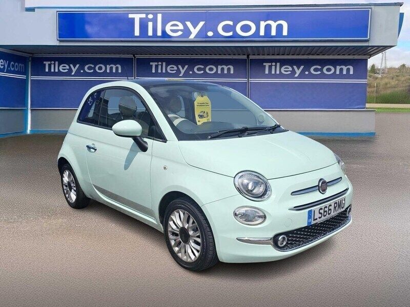 Green Used 2016 Fiat 500 Lounge Hatchback | £6,490 (Fair price) - Image 1/2