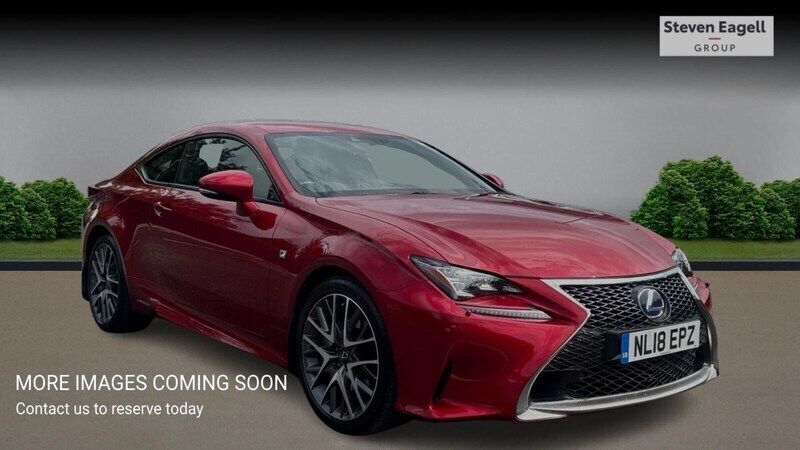 Red Used 2018 Lexus RC300h Sport Line Coupe | £21,995 (Fair price) - Image 1/4