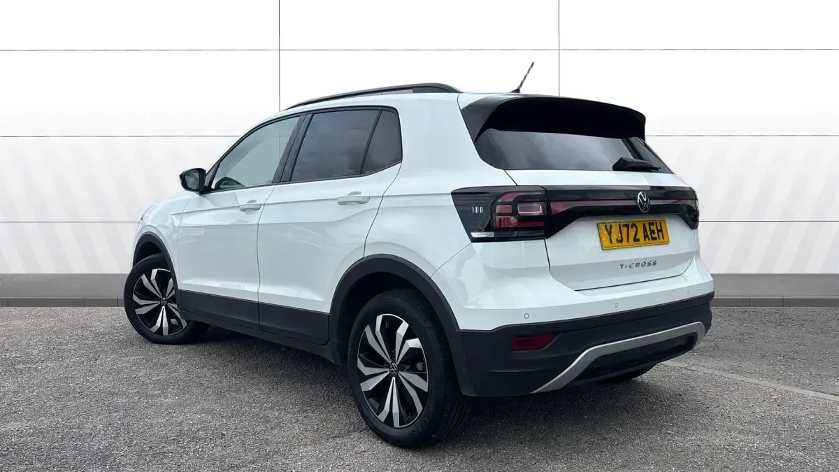 Used VW T-Cross Black Edition 110 HP (80 kW) 2022 White SUV