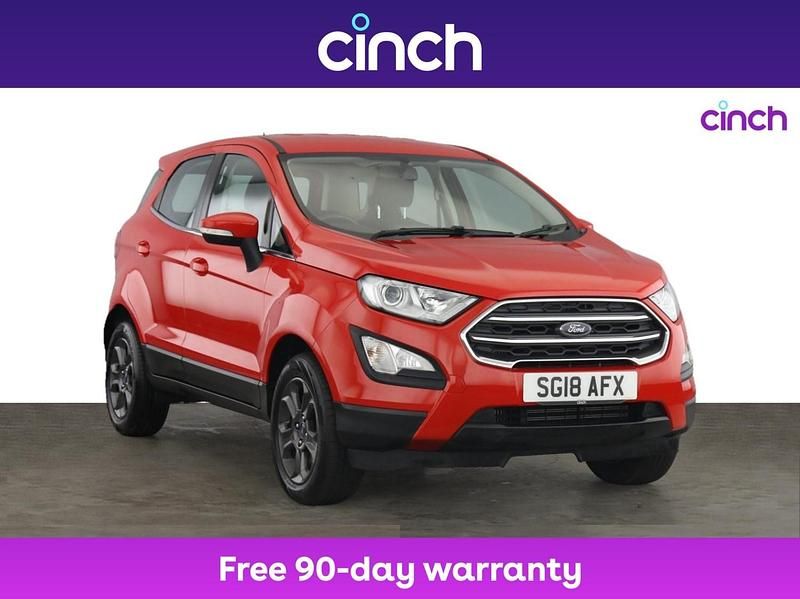 Red Used 2018 Ford Ecosport Zetec SUV | £10,649 (Fair price) - Image 1/3