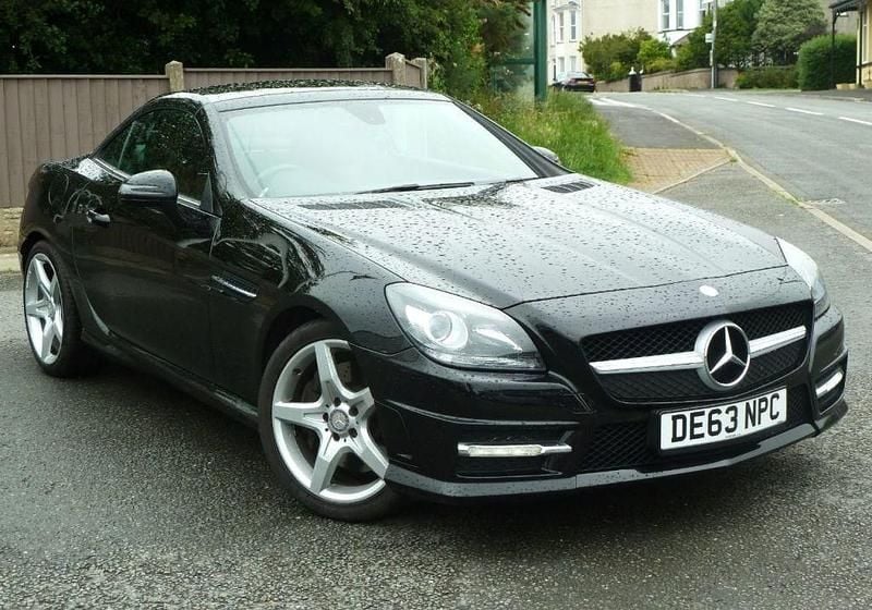 Used Mercedes SLK200 AMG 184 HP (135 kW) 2013 Obsidian black metallic Cabriolet