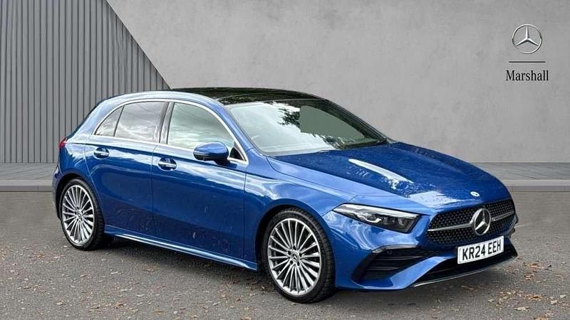 Blue Used 2024 Mercedes A180 AMG Line Premium Plus Hatchback | £24,780 (Fair price) - Image 1/4