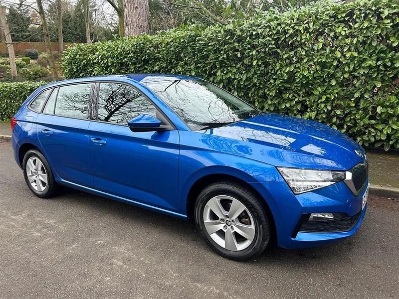 Used Skoda Scala SE 110 HP (80 kW) 2023 Blue Hatchback