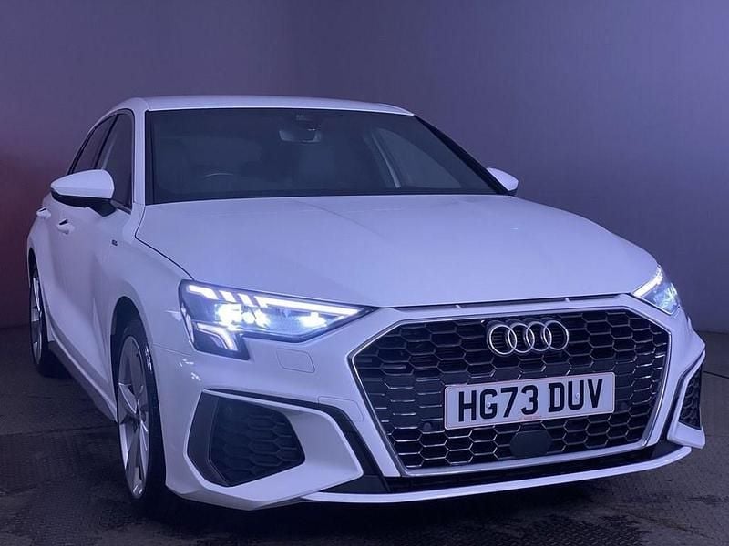 White Used 2023 Audi A3 Sportback S-Line Hatchback | £21,999 (Fair price) - Image 1/4