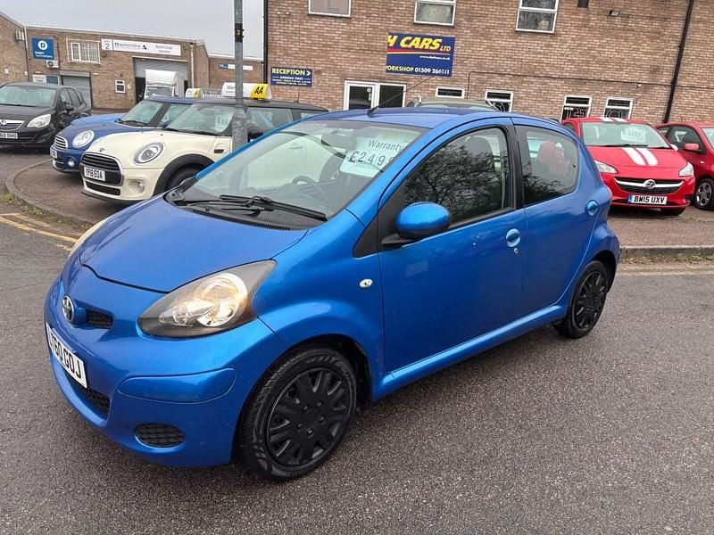 Used Toyota Aygo 68 HP (50 kW) 2010 Blue Hatchback