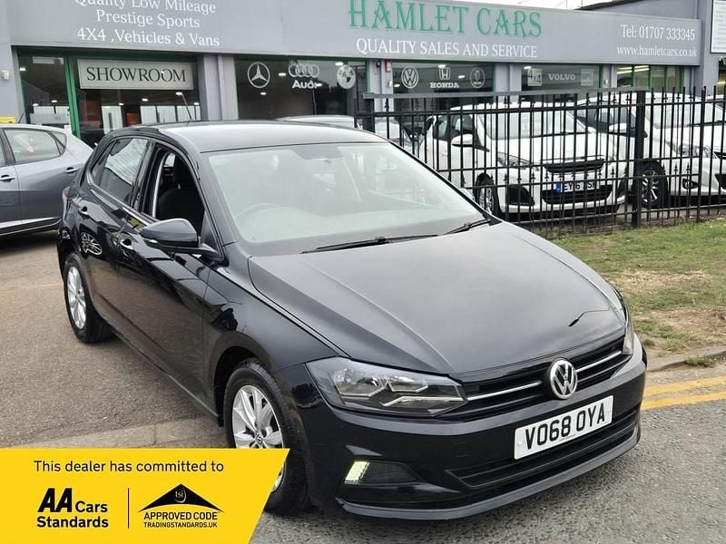 Black Used 2018 VW Polo SE Hatchback | £10,000 (A bit pricey) - Image 1/3