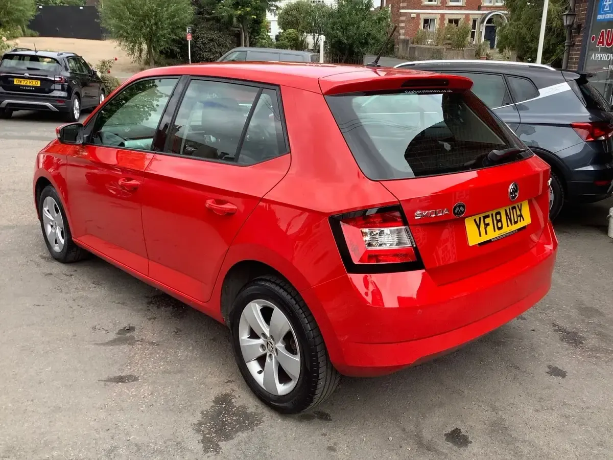 Used Skoda Fabia SE 110 HP (80 kW) 2018 Red Hatchback