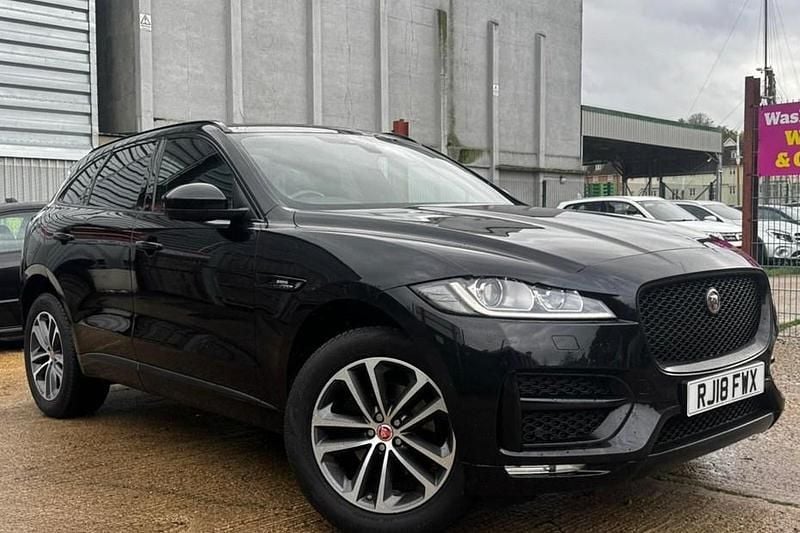 Black Used 2018 Jaguar F-Pace R-Sport SUV | £12,900 (Good price) - Image 1/1