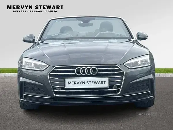 Used Audi A5 Cabriolet S-Line 190 HP (139 kW) 2018 Grey Cabriolet