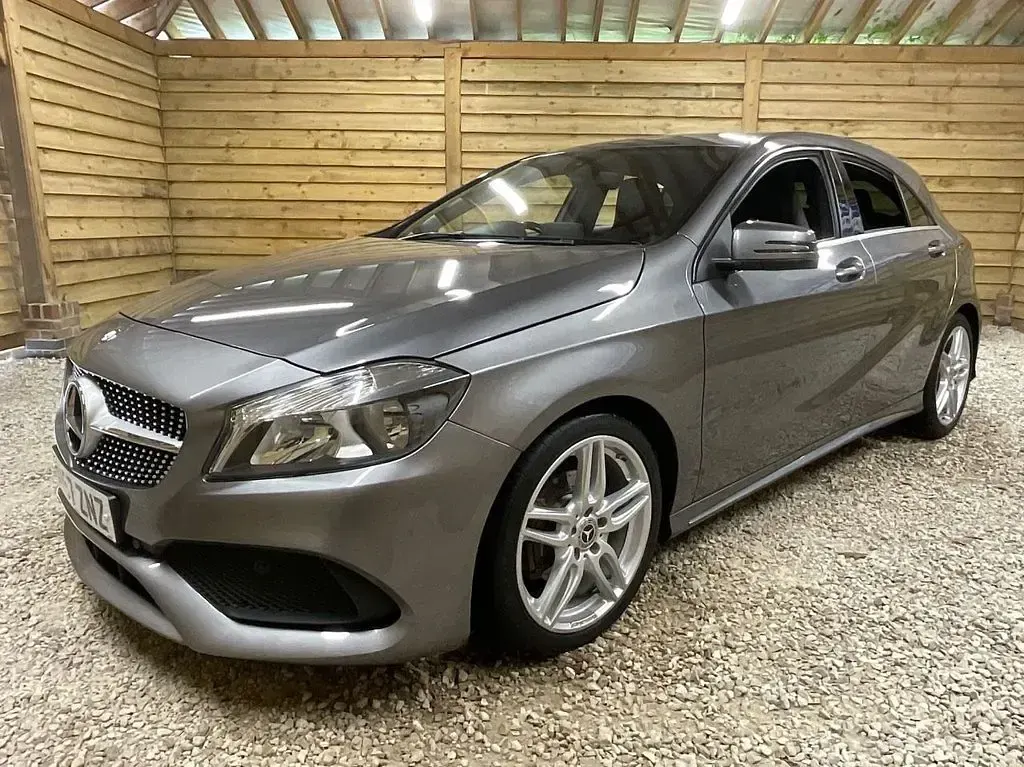 Used Mercedes A180 AMG line 122 HP (89 kW) 2017 Grey Hatchback