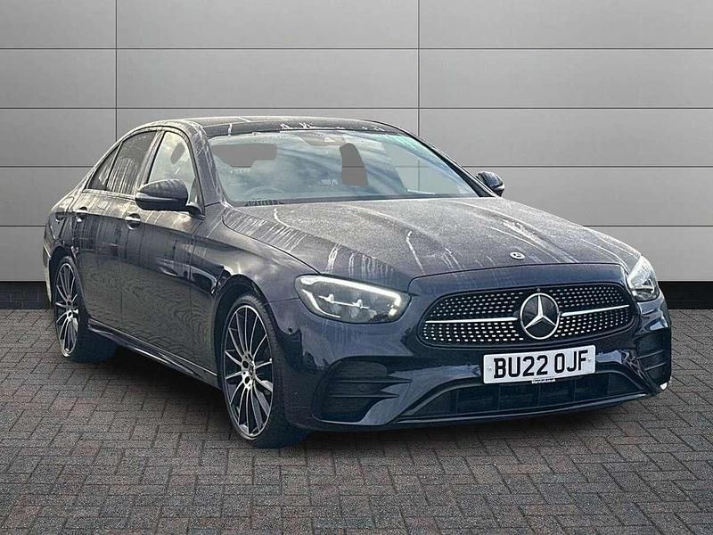 Nautic blue Used 2022 Mercedes E200 AMG line Sedan | £36,790 (Expensive) - Image 1/4