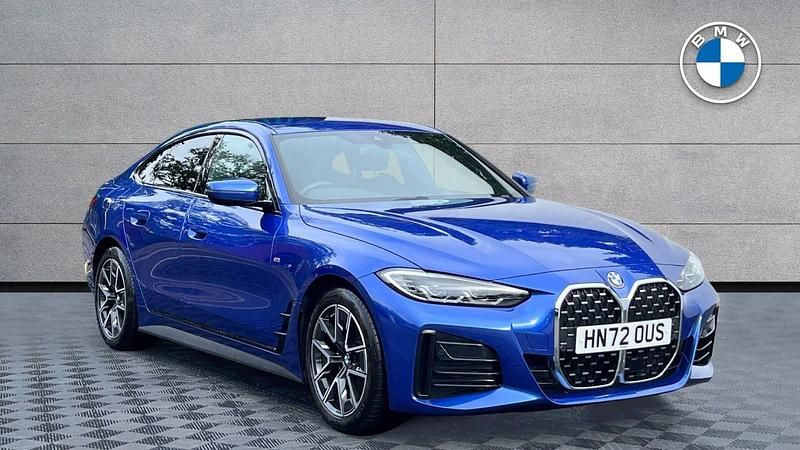 Blue Used 2022 BMW 420 Gran Coupé M Sport Coupe | £26,993 (Good price) - Image 1/4
