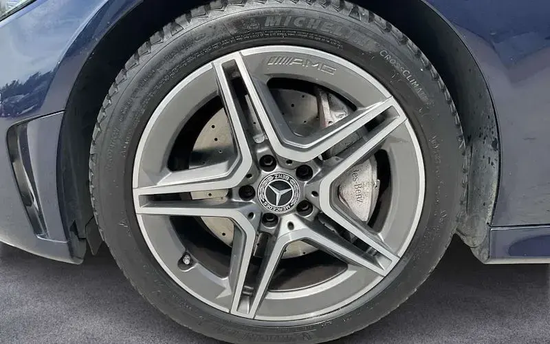 Used Mercedes C300 AMG line 245 HP (180 kW) 2018 Blue Cabriolet