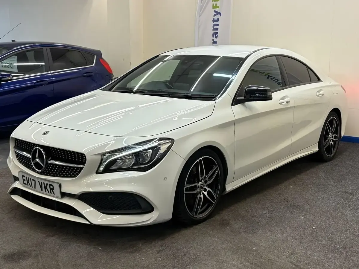 Used Mercedes CLA220 AMG line 2017 White Coupe