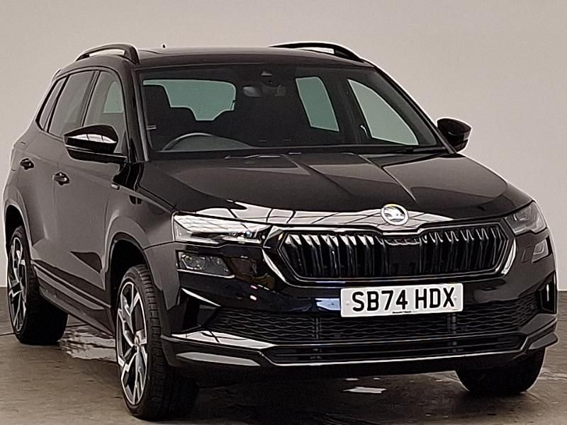 Black Used 2024 Skoda Karoq SportLine SUV | £28,698 (A bit pricey) - Image 1/4