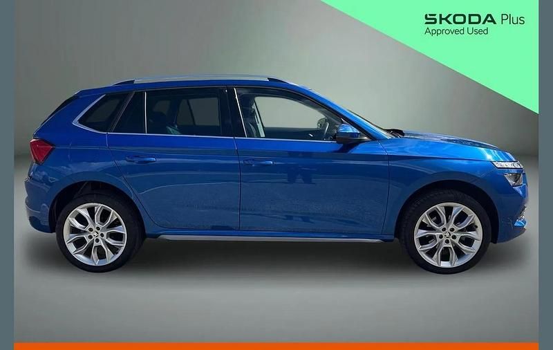 Used Skoda Kamiq SE L 147 HP (108 kW) 2021 Race blue metallic SUV