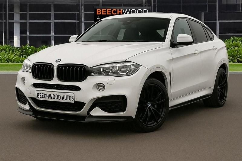 White Used 2018 BMW X6 M Sport SUV | £24,500 (Fair price) - Image 1/4
