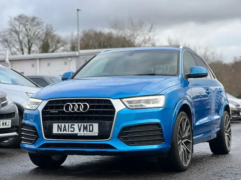 Used Audi Q3 S-line plus 150 HP (110 kW) 2015 Blue SUV