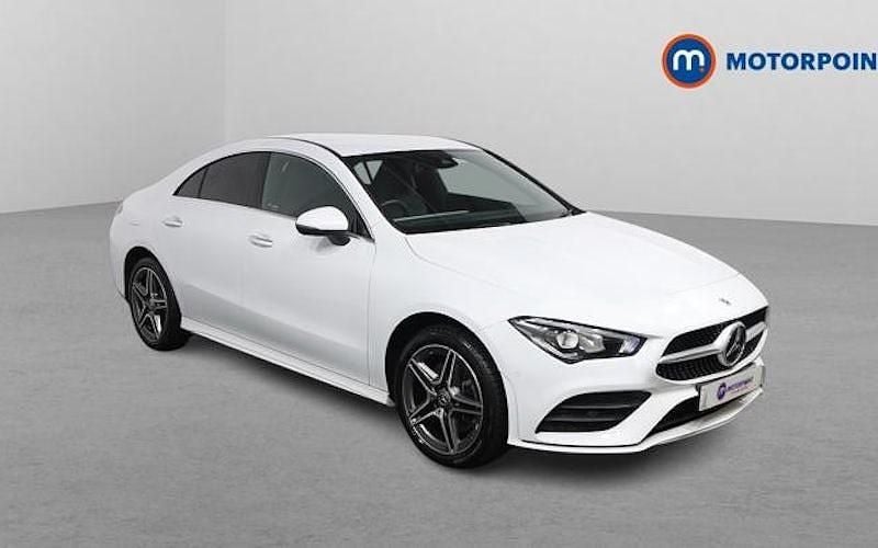 Used Mercedes CLA250e AMG Line Premium 218 HP (160 kW) 2021 White Sedan