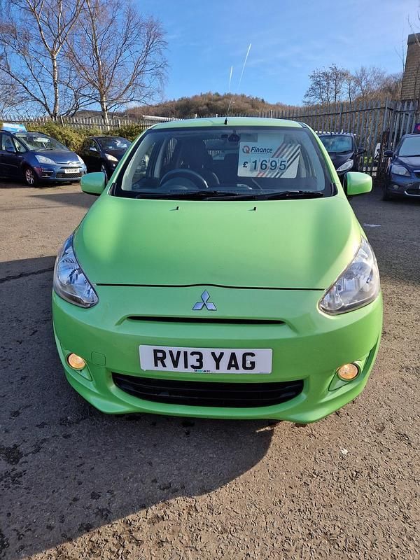 Used Mitsubishi Mirage 2013 Green Hatchback