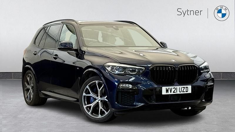 Blue Used 2021 BMW X5 M Sport SUV | £37,500 (Good price) - Image 1/4