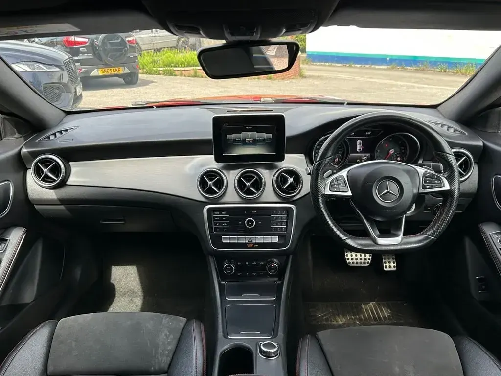 Used Mercedes CLA220 AMG line 177 HP (130 kW) 2018 Red Sedan