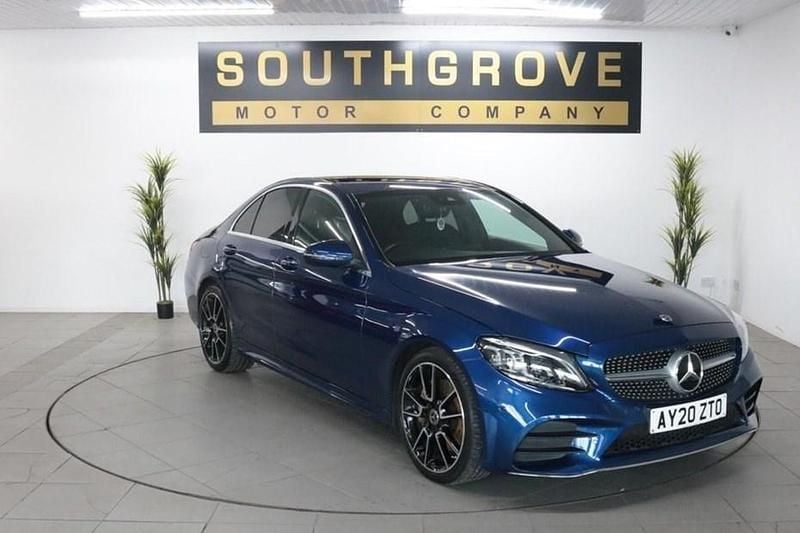 Blue Used 2020 Mercedes C300 AMG line Sedan | £17,789 (Super price) - Image 1/1