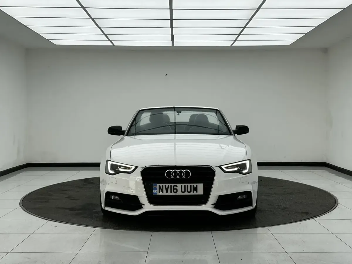Used Audi A5 Cabriolet S-Line 190 HP (139 kW) 2016 White Cabriolet