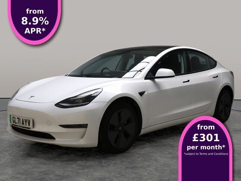 White Used 2021 Tesla Model 3 Long Range Sedan | £19,336 (Fair price) - Image 1/3
