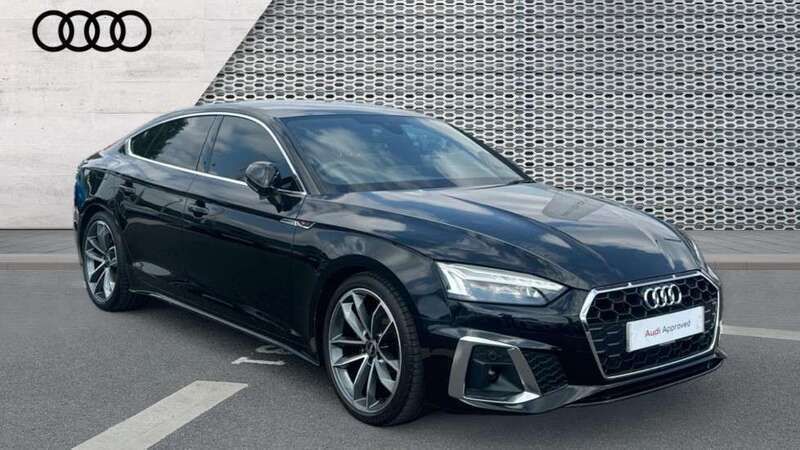 Black Used 2022 Audi A5 Sportback S-Line Hatchback | £29,589 (Fair price) - Image 1/4