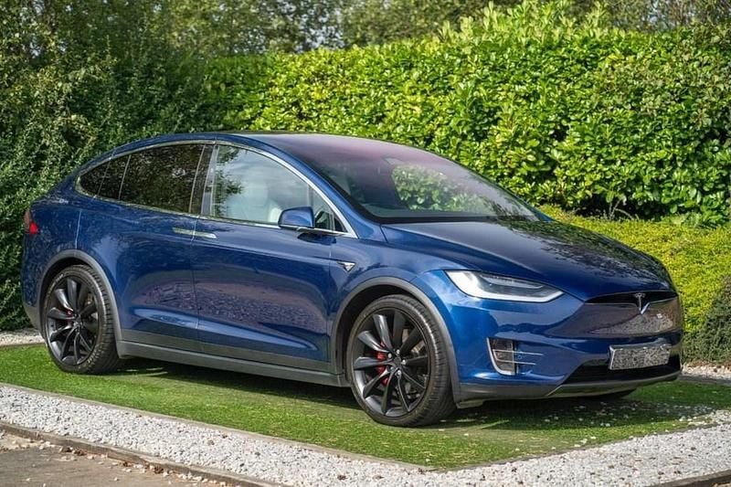Blue Used 2018 Tesla Model X SUV | £33,995 - Image 1/4