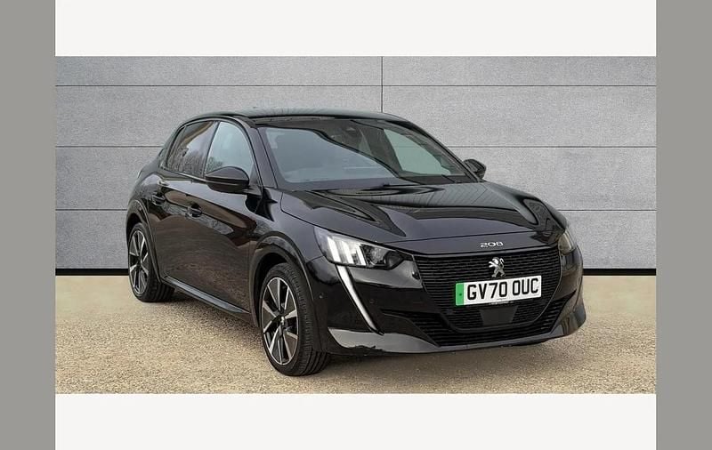 Used Peugeot e-208 Premium 100 kW (136 HP) 2021 Black Hatchback