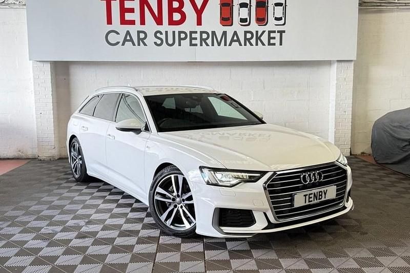 Used Audi A6 S-Line 204 HP (150 kW) 2019 White Estate