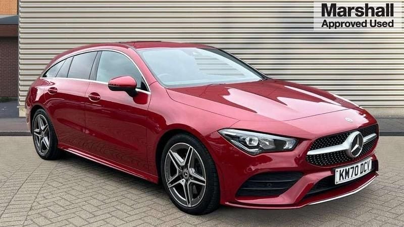 Red Used 2020 Mercedes CLA220 Shooting Brake AMG line Estate | £19,664 (Fair price) - Image 1/4